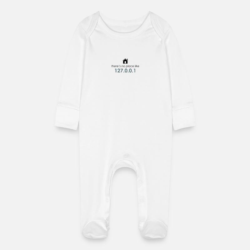 localhost - Grenouillère bio avec gants Bébé - blanc