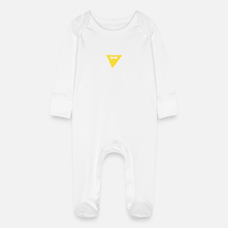 Nacho Man Macho Muscles Gift Gift Idea - Baby Organic Sleepsuit with Scratch Mitts - white