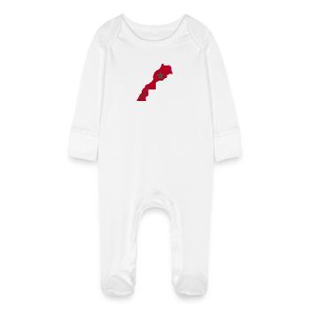 Maroc 2 - Grenouillère bio avec gants Bébé - blanc - Devant