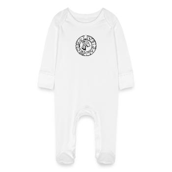 Ljusdal - Baby Bio-Schlafanzug mit Kratzhandschuhen - Weiß - Vorne