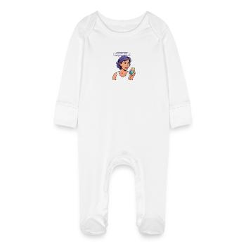 Coach de vie Siri - Grenouillère bio avec gants Bébé - blanc - Devant