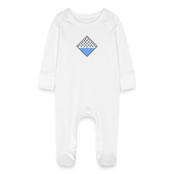 Morbihan - Grenouillère bio avec gants Bébé - blanc - Devant