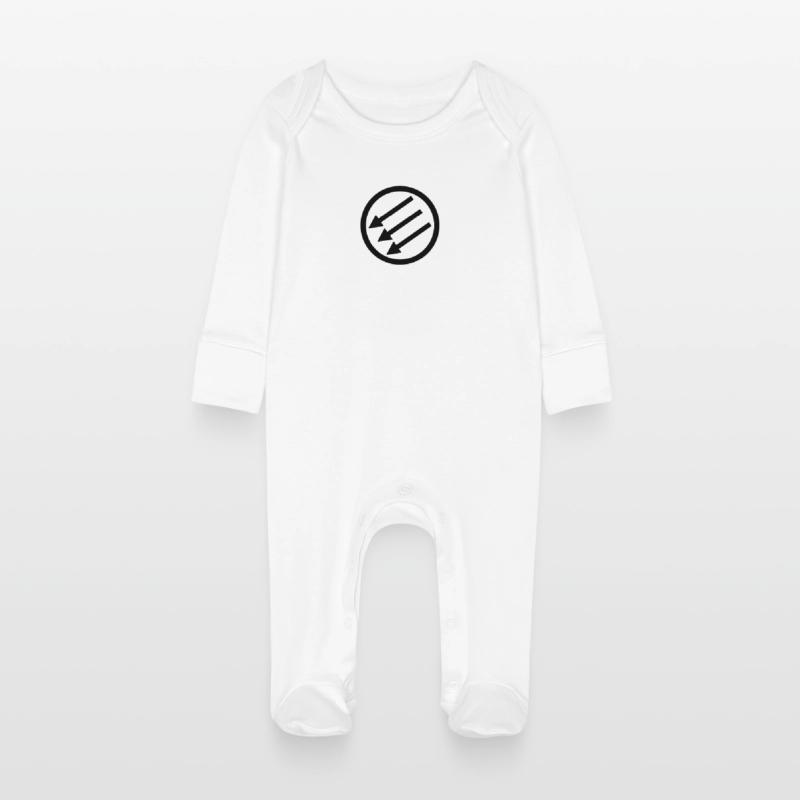 Järnfronten / Eiserne Front / Iron Front Baby Bio-Schlafanzug mit Kratzhandschuhen