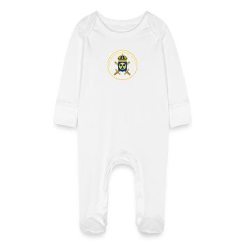 Das schwedische Atomwaffenprogramm - Baby Bio-Schlafanzug mit Kratzhandschuhen - Weiß - Vorne