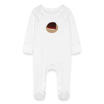 Tiroler Speck - Baby Bio-Schlafanzug mit Kratzhandschuhen - Weiß - Vorne
