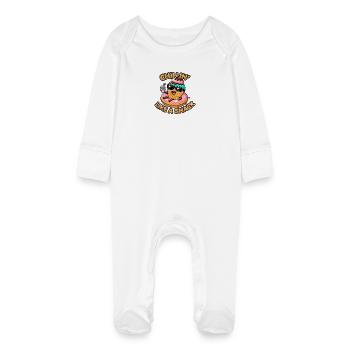 Kawaii IceCream – Chillin' Like a Snack - Grenouillère bio avec gants Bébé - blanc - Devant