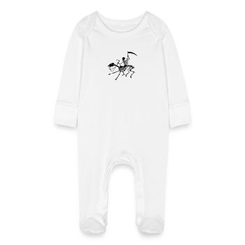 Mort - Grenouillère bio avec gants Bébé - blanc - Devant