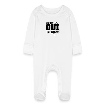On dit oui chef - Grenouillère bio avec gants Bébé - blanc - Devant