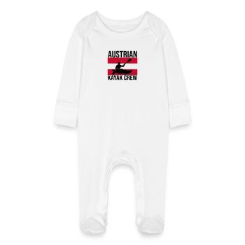 Chemise autrichienne Kayak Crew Kajak - Grenouillère bio avec gants Bébé - blanc - Devant