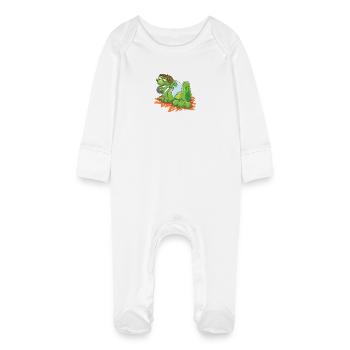 Petanque - Baby Organic Sleepsuit with Scratch Mitts - white - Front