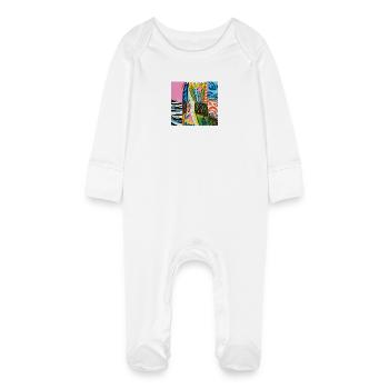 1000038773 - Baby Organic Sleepsuit with Scratch Mitts - white - Front
