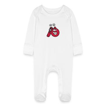 explosive - Grenouillère bio avec gants Bébé - blanc - Devant