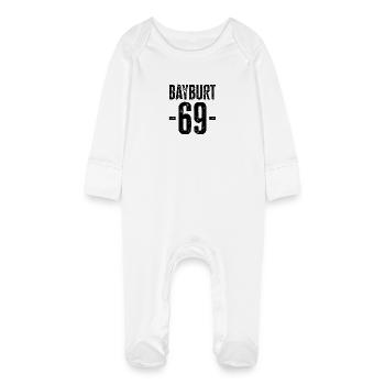Bayburt 69 – Tradition from Türkiye - Baby Organic Sleepsuit with Scratch Mitts - white - Front