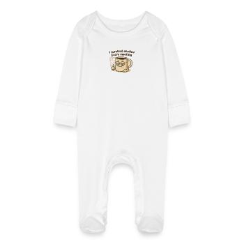 Réunion Zoom - Grenouillère bio avec gants Bébé - blanc - Devant