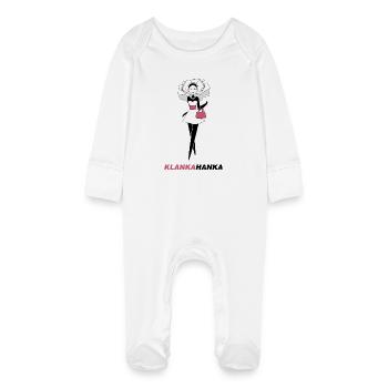 KLANK A HANKA - Baby Organic Sleepsuit with Scratch Mitts - white - Front