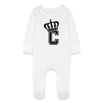 Point C - Grenouillère bio avec gants Bébé - blanc - Devant