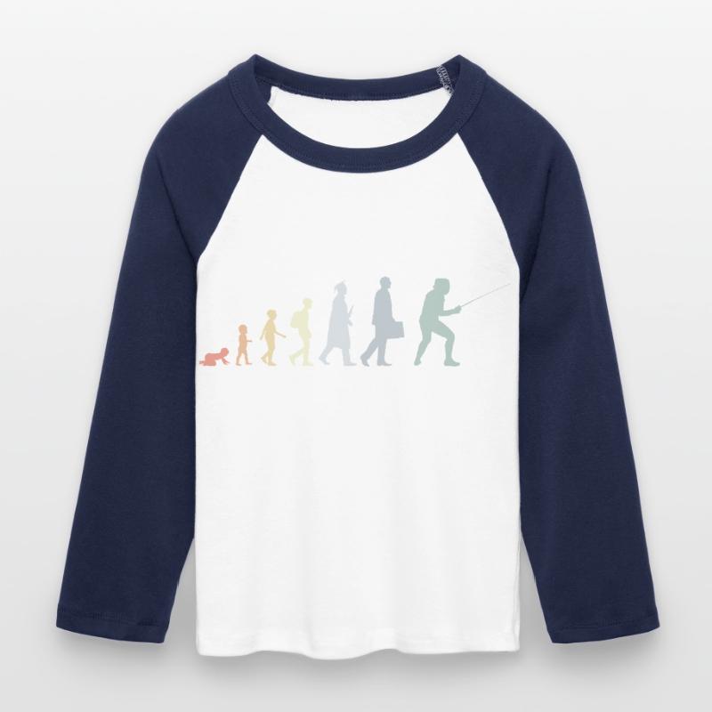 Fechter Evolution Frauen Cropped Baseball T-Shirt 3/4 Arm