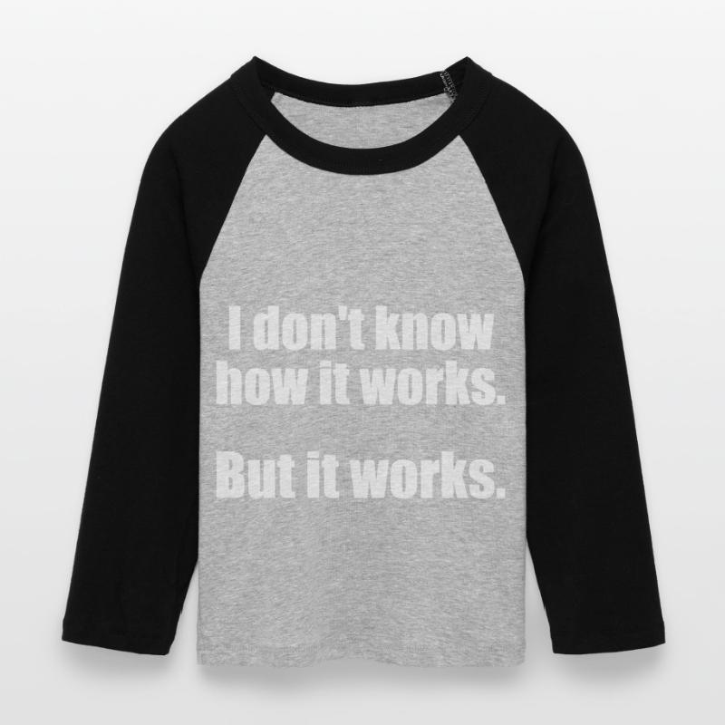 Programmierer, Software, Informatik, Developer Frauen Cropped Baseball T-Shirt 3/4 Arm