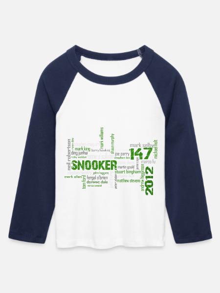 snooker matrix reloaded - Frauen Cropped Baseball T-Shirt 3/4 Arm - Weiß/Navy
