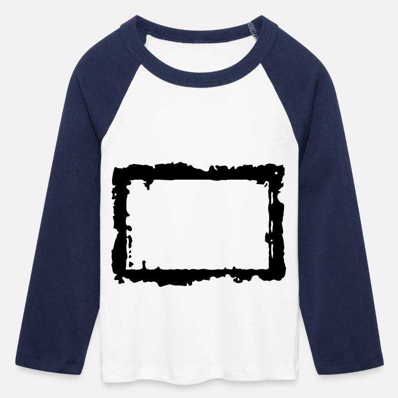 frame_4_vec_1 de - Frauen Cropped Baseball T-Shirt 3/4 Arm - Weiß/Navy 