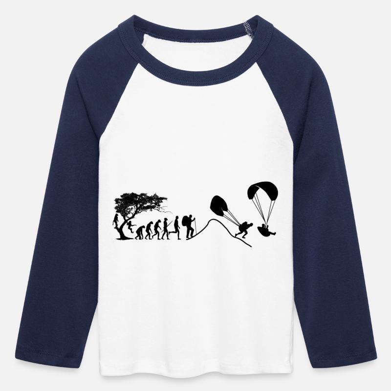 PG evolution 2 - Women's Cropped 3/4 Sleeve Baseball T-Shirt - white/navy 