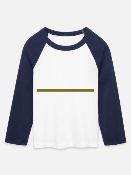 strich - Frauen Cropped Baseball T-Shirt 3/4 Arm - Weiß/Navy
