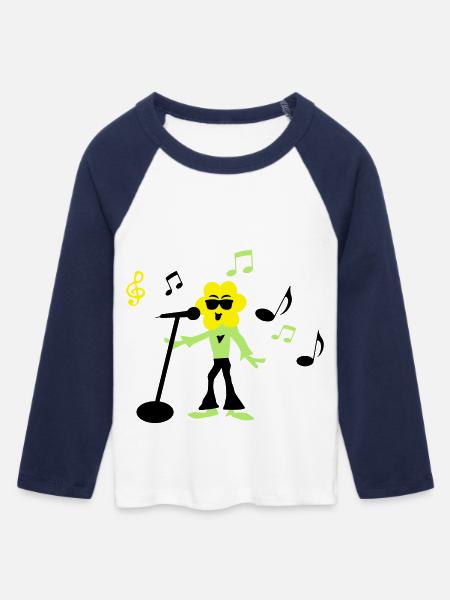sonnenblume - Frauen Cropped Baseball T-Shirt 3/4 Arm - Weiß/Navy 