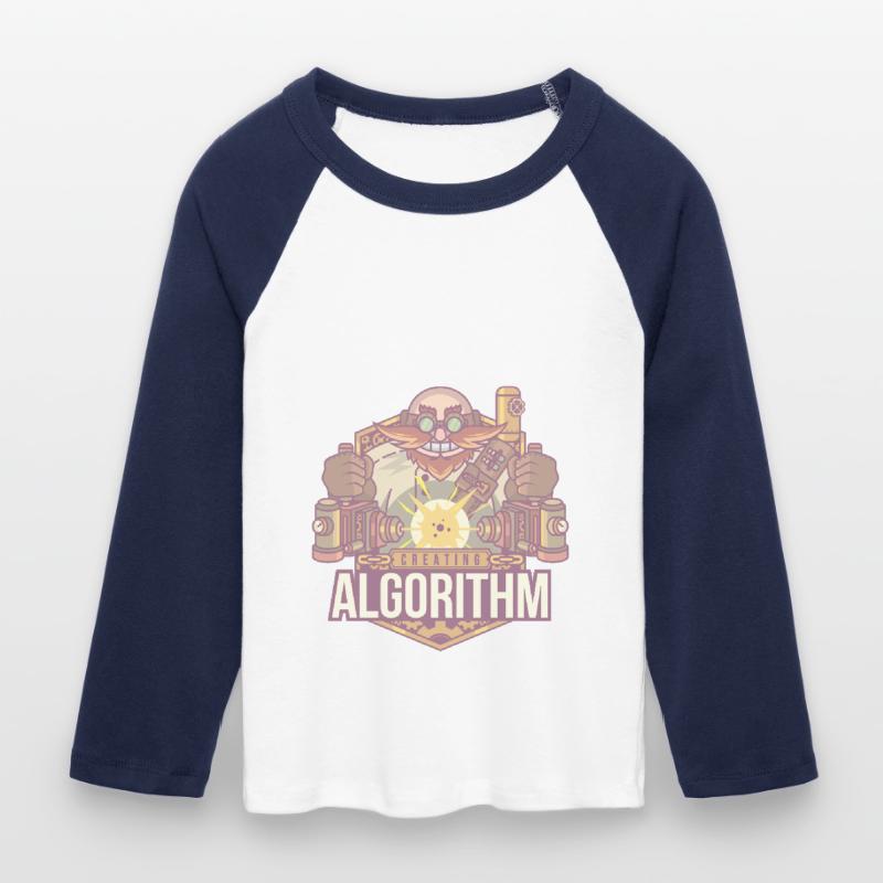 Software algorithm Women's Cropped 3/4 Sleeve Baseball T-Shirt