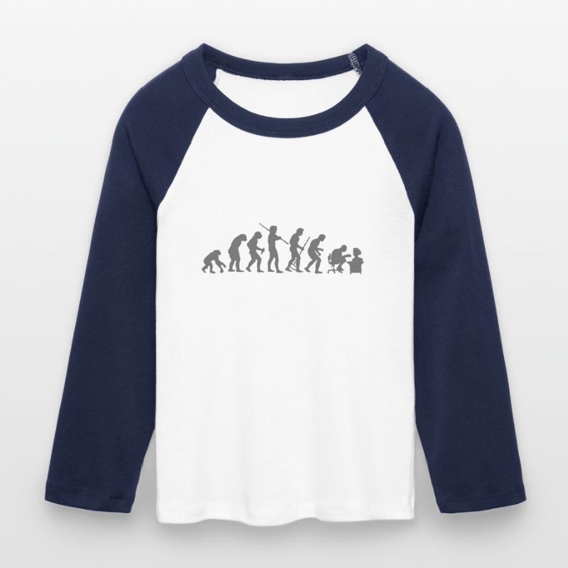 Evolution Frauen Cropped Baseball T-Shirt 3/4 Arm