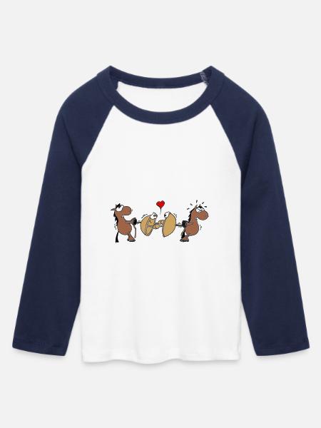 Halbkugelversuch Otto von Guericke - Frauen Cropped Baseball T-Shirt 3/4 Arm - Weiß/Navy