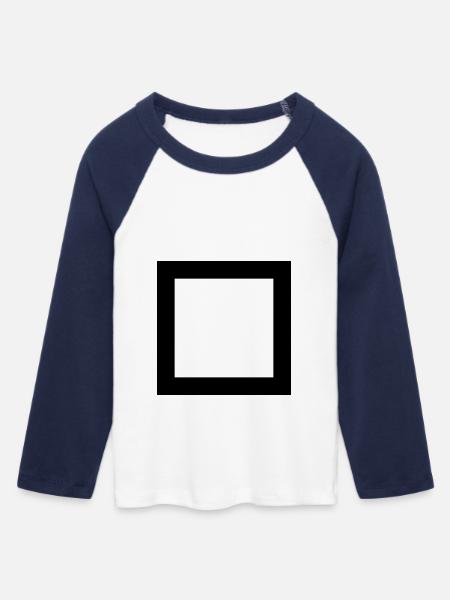 Quadrat rand - Frauen Cropped Baseball T-Shirt 3/4 Arm - Weiß/Navy 