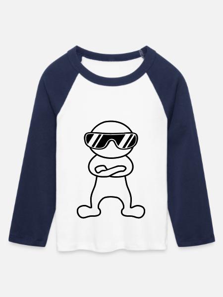 Cool - Frauen Cropped Baseball T-Shirt 3/4 Arm - Weiß/Navy