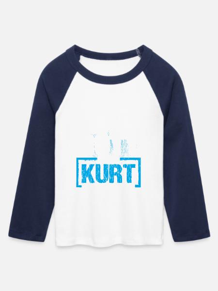 KURT - ok - Frauen Cropped Baseball T-Shirt 3/4 Arm - Weiß/Navy