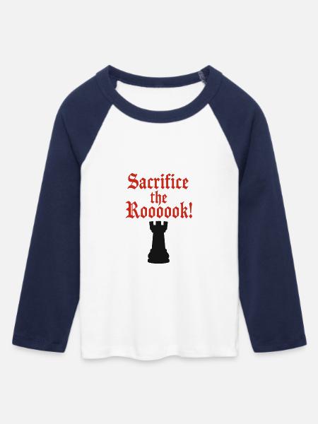 Opfer des Turms Gothic - Frauen Cropped Baseball T-Shirt 3/4 Arm - Weiß/Navy