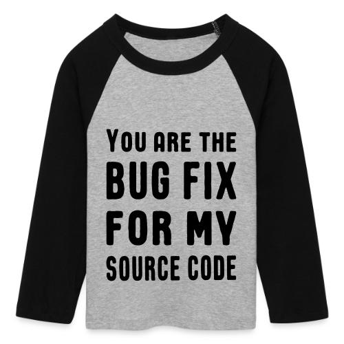 Programmierer Beziehung Liebe Source Code Spruch - Frauen Cropped Baseball T-Shirt 3/4 Arm