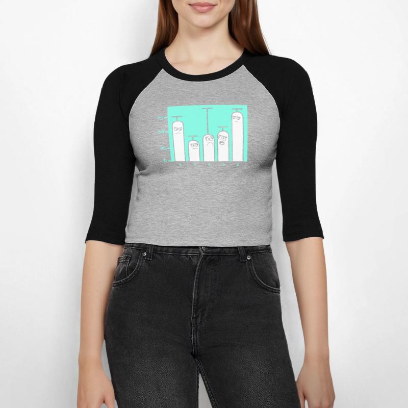 Programmer Coder GPT Women's Cropped 3/4 Sleeve Baseball T-Shirt
