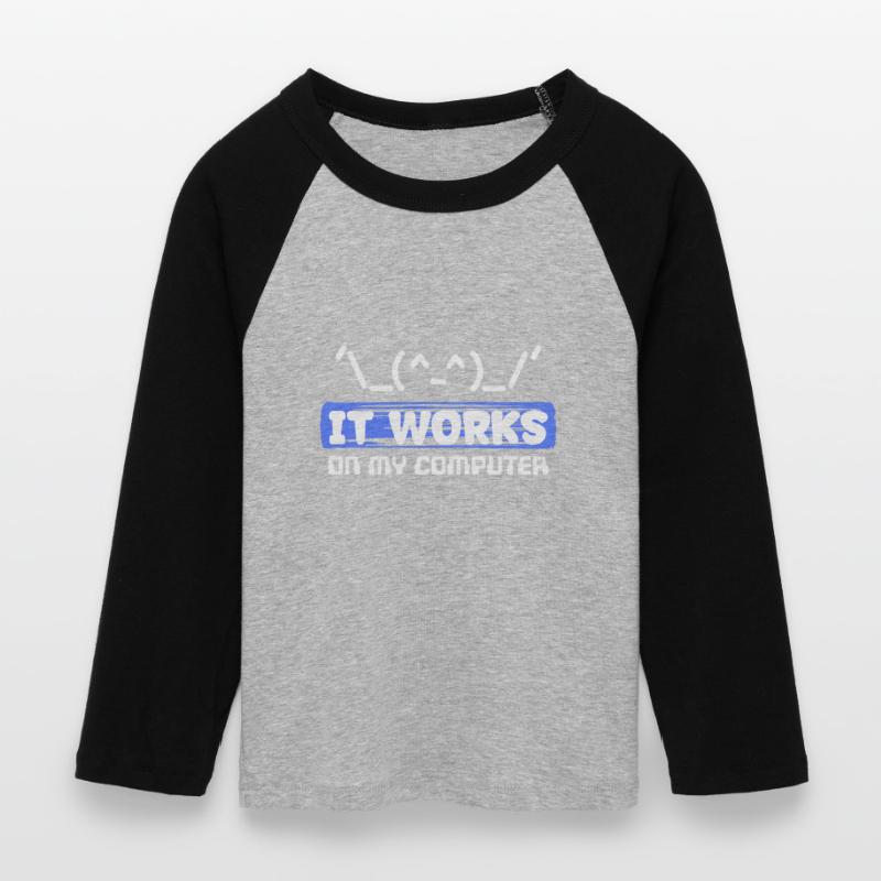 Debug Statement Bug Correction du code de script Développeur T-shirt Crop Top de Baseball Manches 3/4 Femme