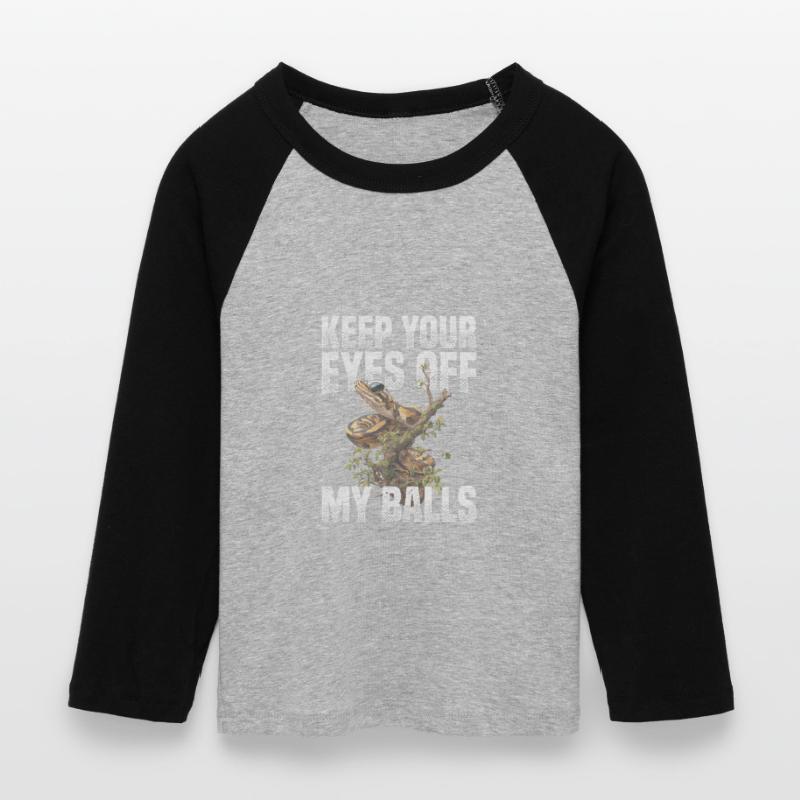 Python roi Serpents Amateurs de terrarium Python T-shirt Crop Top de Baseball Manches 3/4 Femme