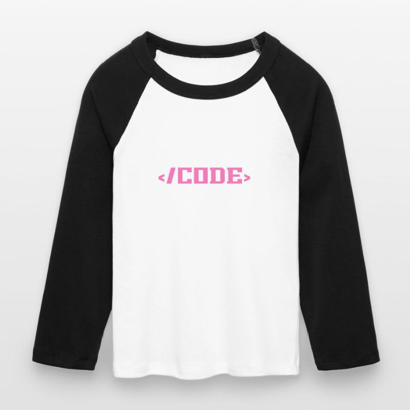 Coding Programming Computer Science Women's Cropped 3/4 Sleeve Baseball T-Shirt