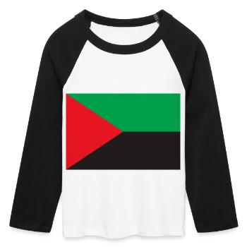 Martinique - Women's Cropped 3/4 Sleeve Baseball T-Shirt - white/black - Front - Maraike (178cm)
