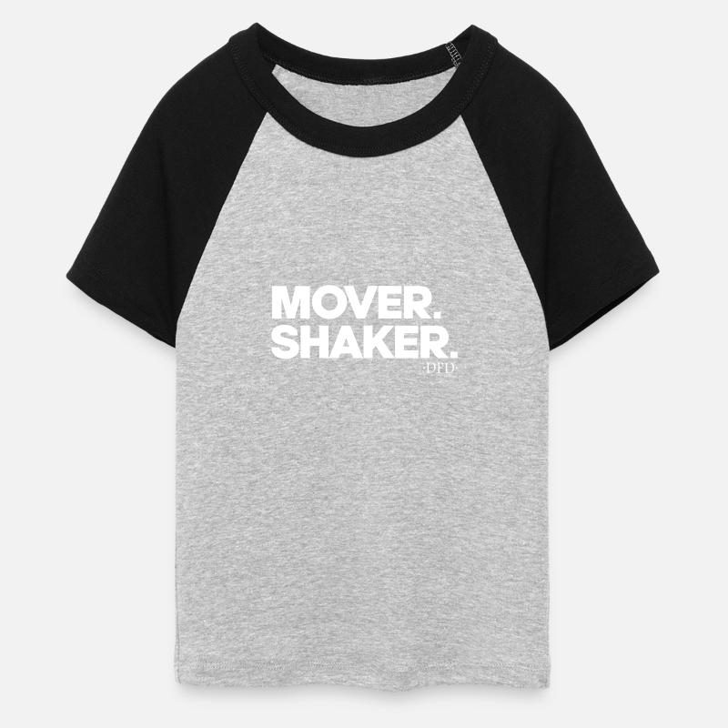 Mover. Shaker. - Women's Cropped Baseball T-Shirt - heather grey/black