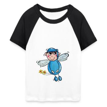 Guardian Angel Leon - Women's Cropped Baseball T-Shirt - white/black - Front