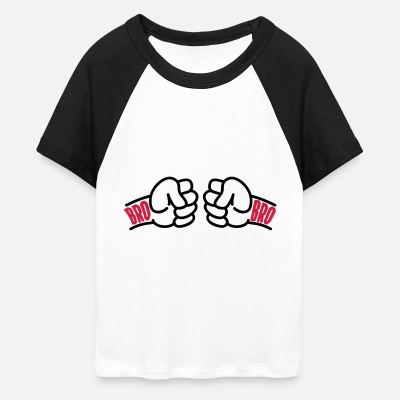 Brothers for Life Logo - shirt da Baseball Corta da donna - bianco/nero