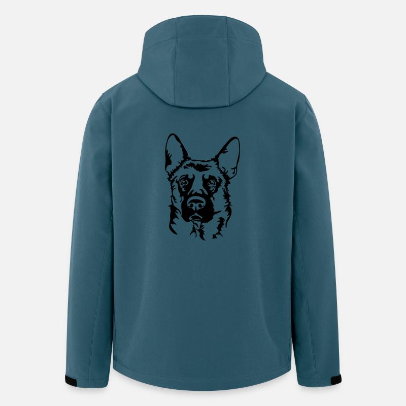 DEUTSCHER SCHÄFERHUND Hunde Hund Wilsigns IGP - Recycelte Männer Softshell-Jacke von Stanley/Stella - Dunkles Petrol