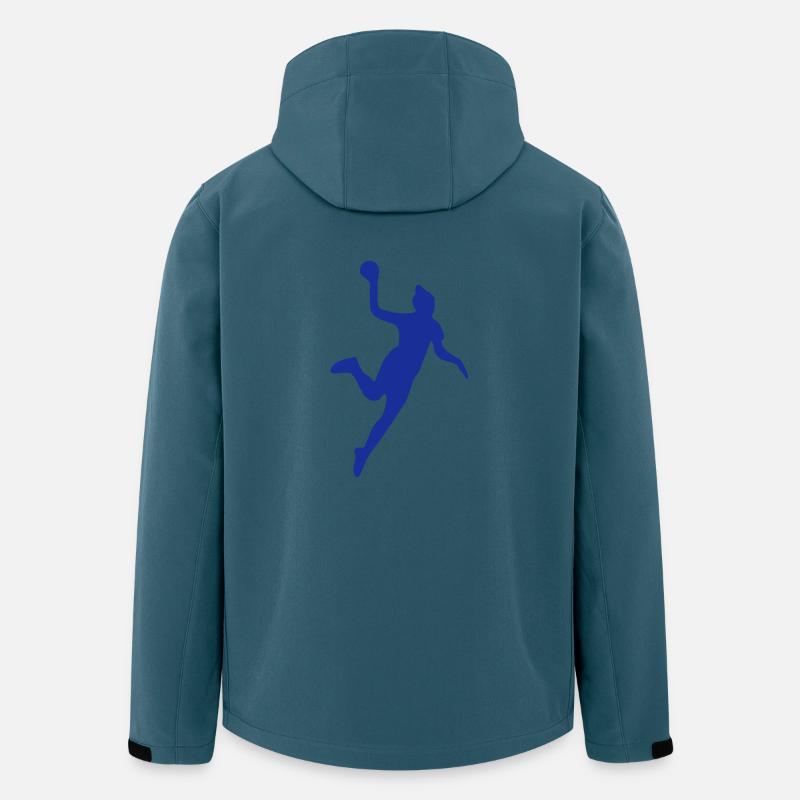 Silhouette Handball - Recycelte Männer Softshell-Jacke von Stanley/Stella - Dunkles Petrol