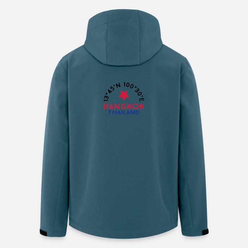 Bangkok - Recycelte Männer Softshell-Jacke von Stanley/Stella - Dunkles Petrol
