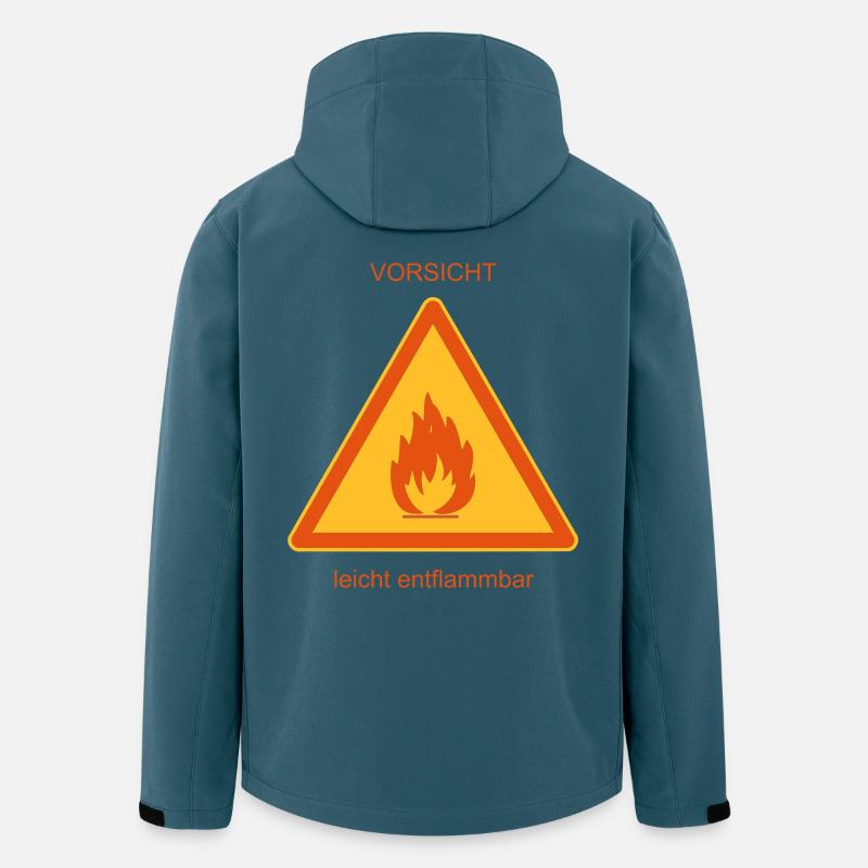 leicht entflammbar - Recycelte Männer Softshell-Jacke von Stanley/Stella - Dunkles Petrol