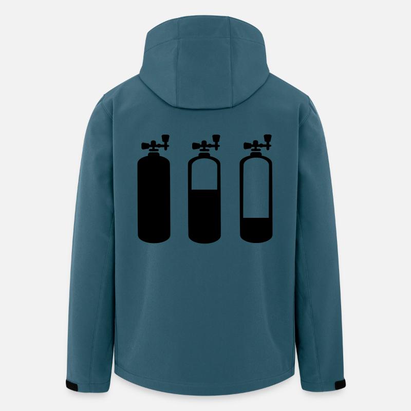 2541614 129753107 tauchen - Recycelte Männer Softshell-Jacke von Stanley/Stella - Dunkles Petrol