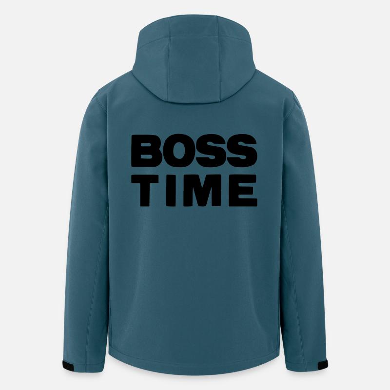 Bosstime - Recycelte Männer Softshell-Jacke von Stanley/Stella - Dunkles Petrol