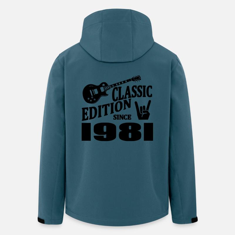 Edition classique depuis 1981 - Veste softshell homme en polyester recyclé Stanley/Stella - bleu pétrole foncé